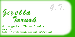 gizella tarnok business card